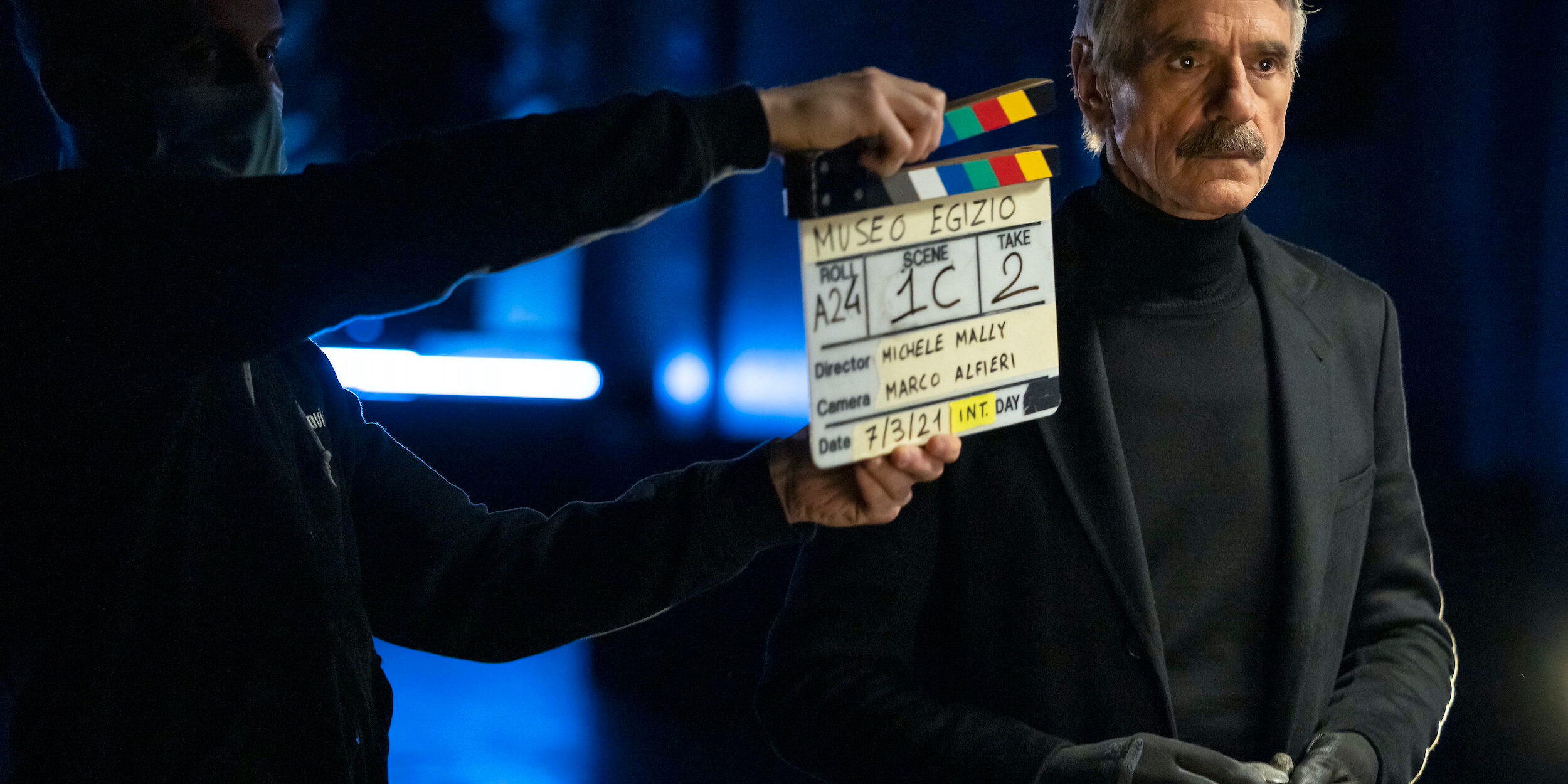 Jeremy Irons sul set