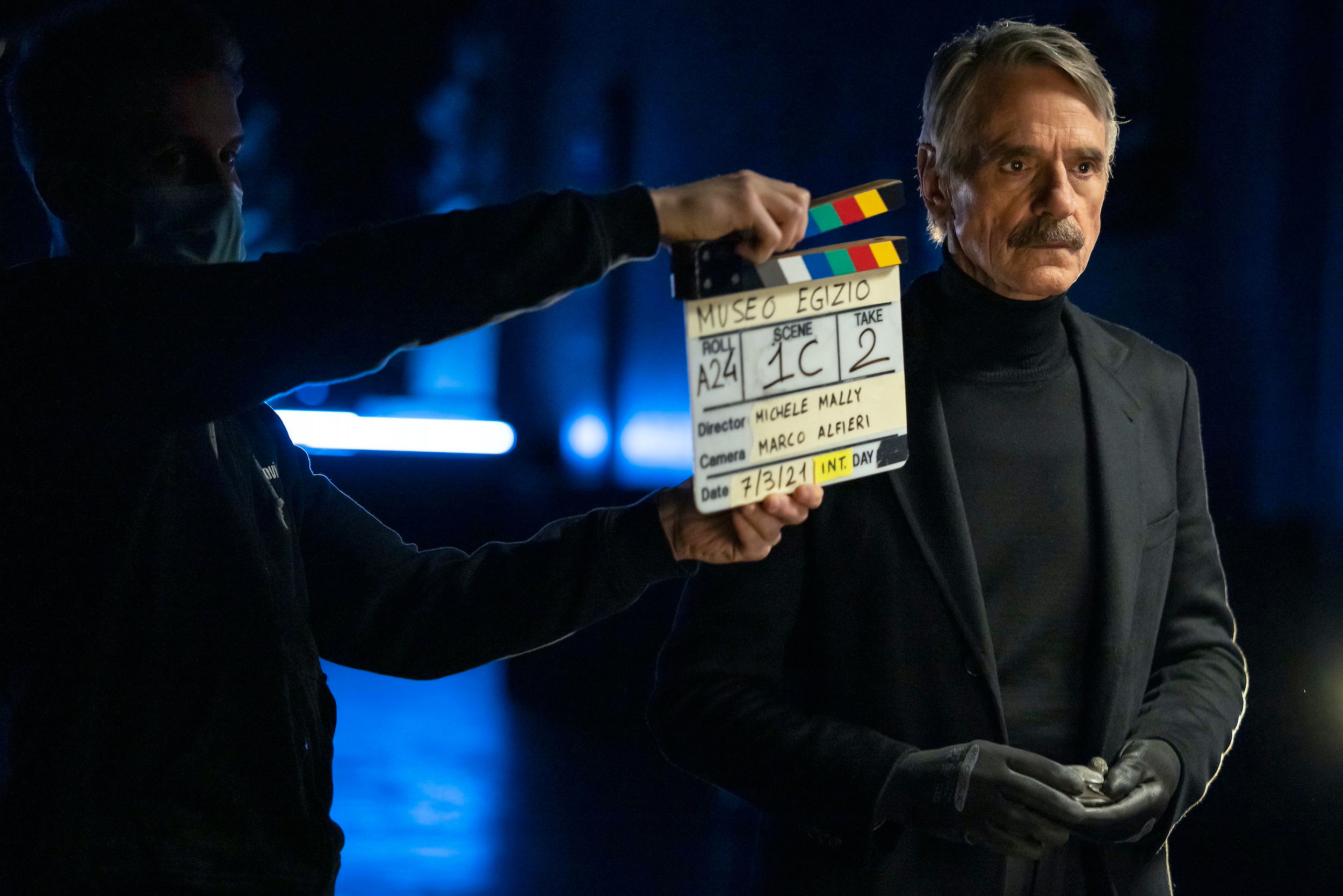 Jeremy Irons sul set