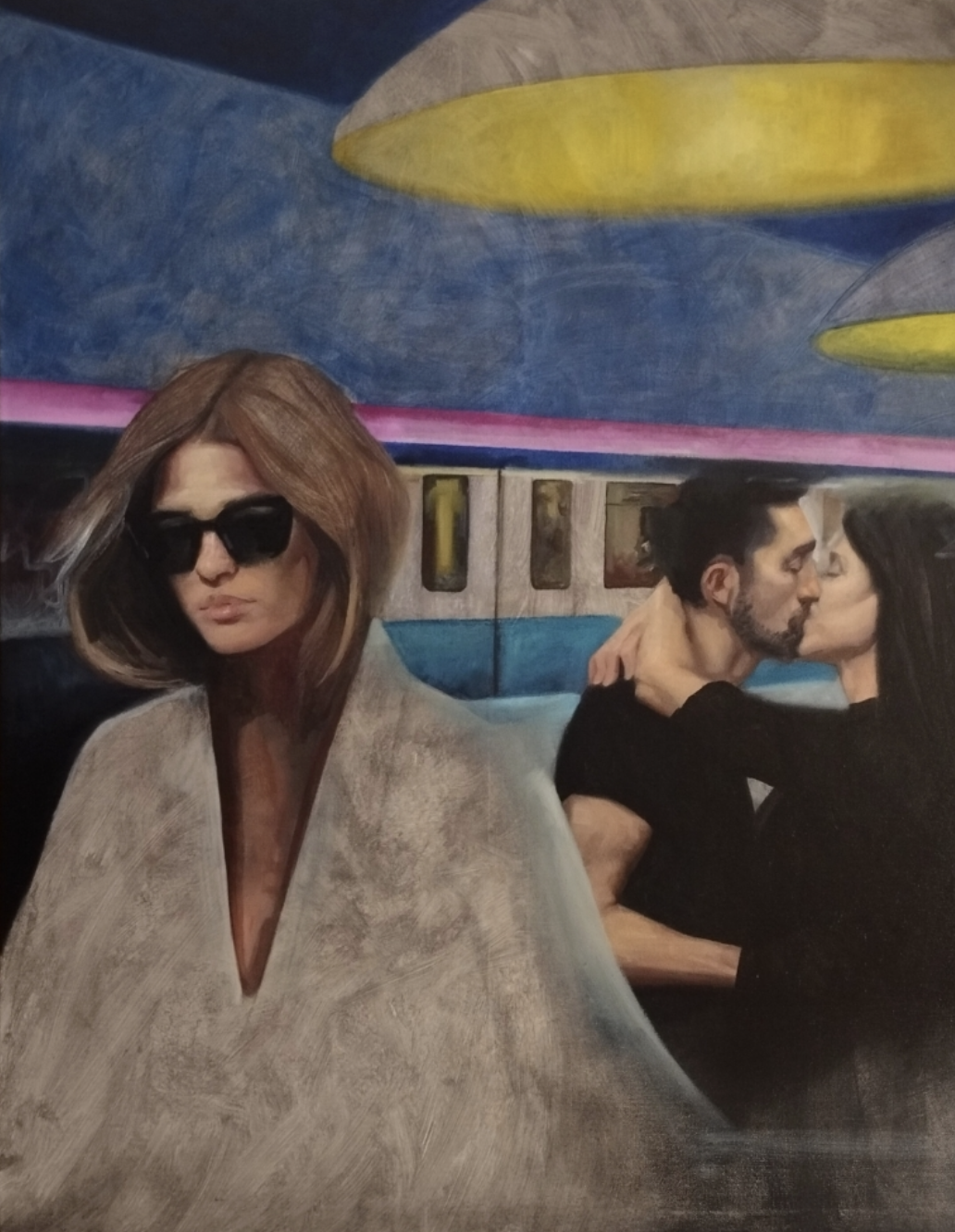 Angela Vocale, Adelante olio su tela 100x 80 cm 2023