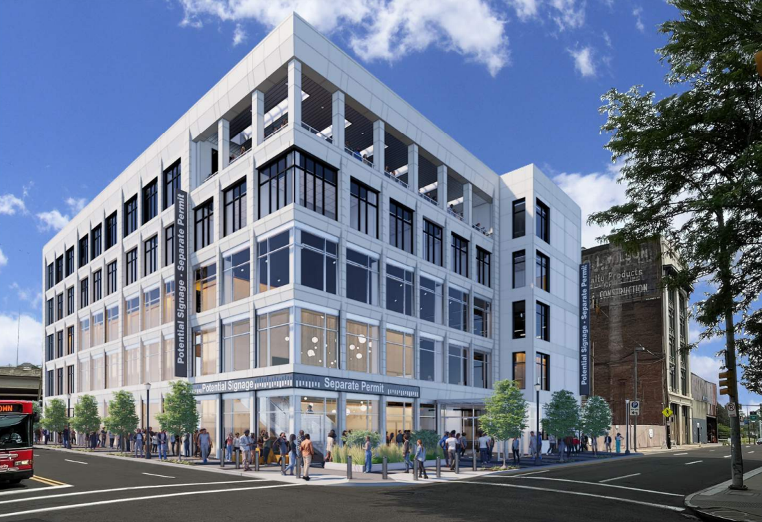 Rendering of the Pop District Entertainment Venue courtesy of Desmone Architects.