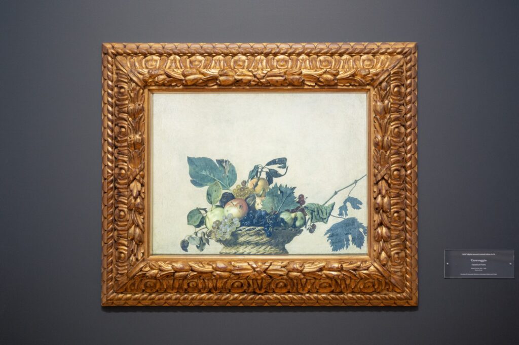 La Canestra di Frutta di Caravaggio in versione digitale alla Pinacoteca Ambrosiana di Milano