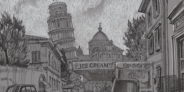 Pisa Tower, disegno di Sergei Tchoban