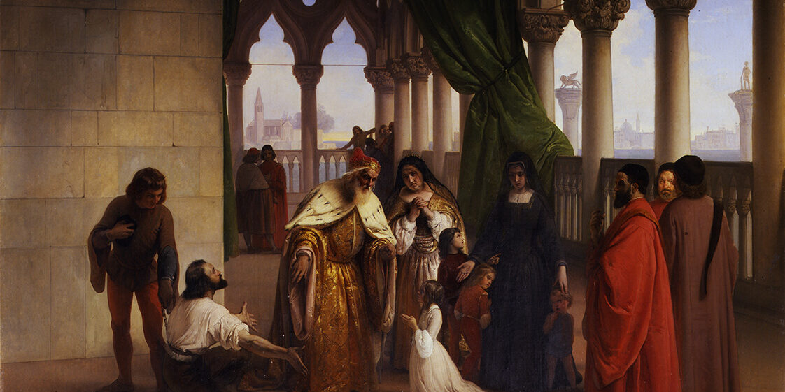 Francesco Hayez, I due Foscari - olio su tela 1840-1850 ca. Firenze, Galleria degli Uffizi