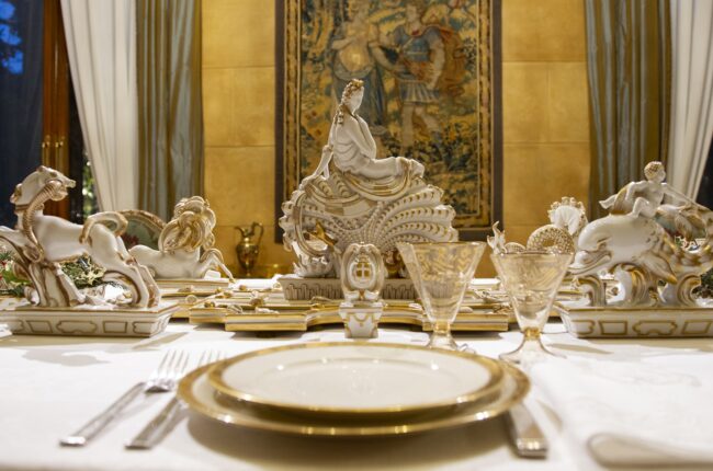 Trionfo da tavola di Gio Ponti a Villa Necchi - Foto Barbara Verduci 2023 © FAI