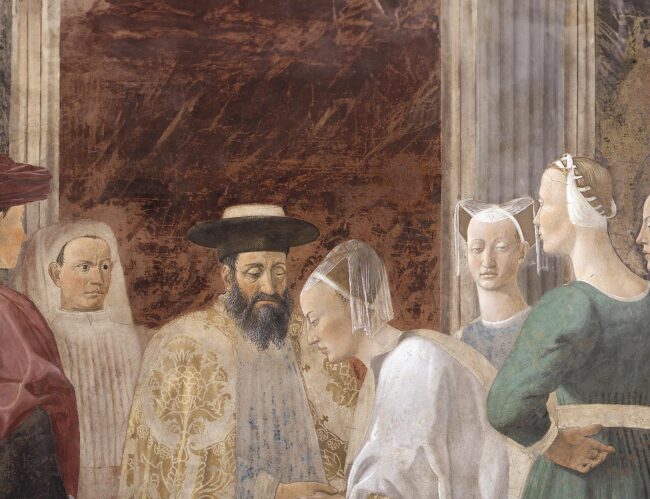 15 Piero della Francesca, Leggenda della Vera Croce - dettaglio