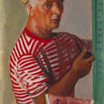 Achille Funi, Autoritratto, 1955  Olio su tela, cm. 81x51,5