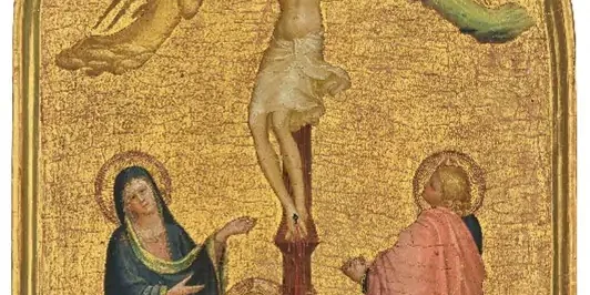 Beato Angelico, La Crocifissione con la Vergine, San Giovanni Battista e la Maddalena ai piedi della Croce - 1420 circa