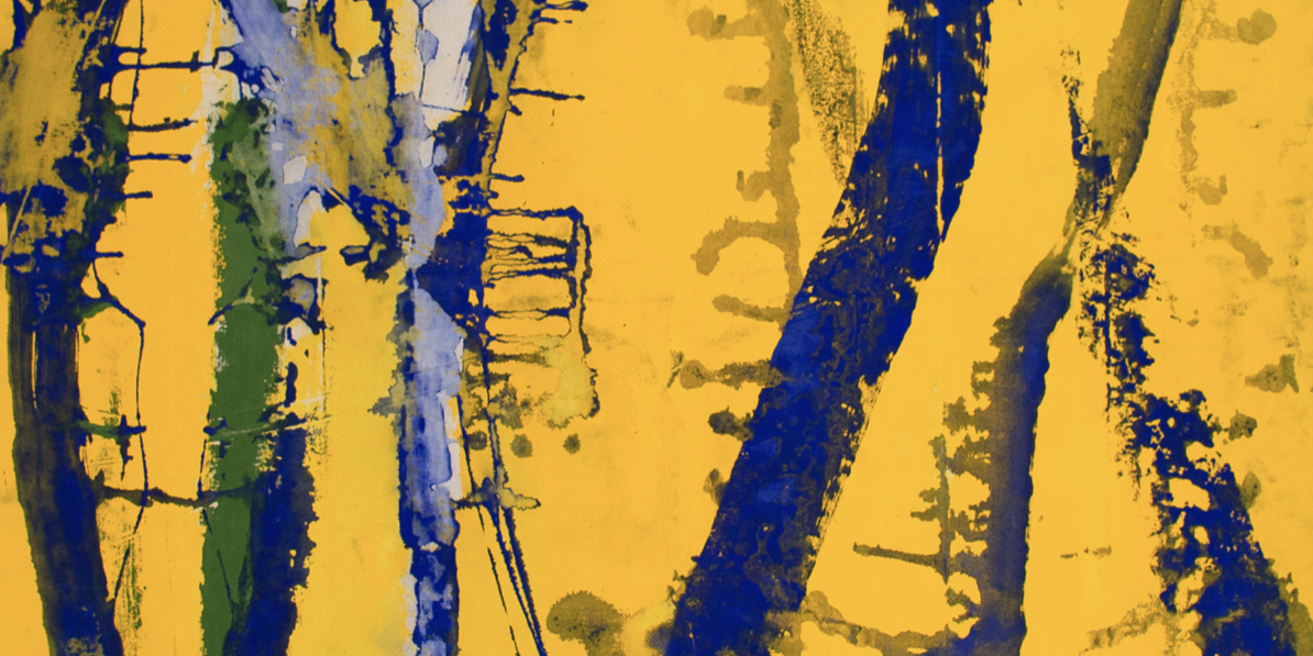 calabresi-promoteca Paolo Calabresi, Tra i rami 2018 acrilico su tela 108 x 100 cm