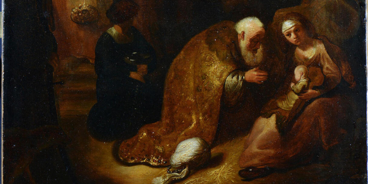 Rembrandt, L'Adorazione dei Magi, 1632-1633 - dettaglio