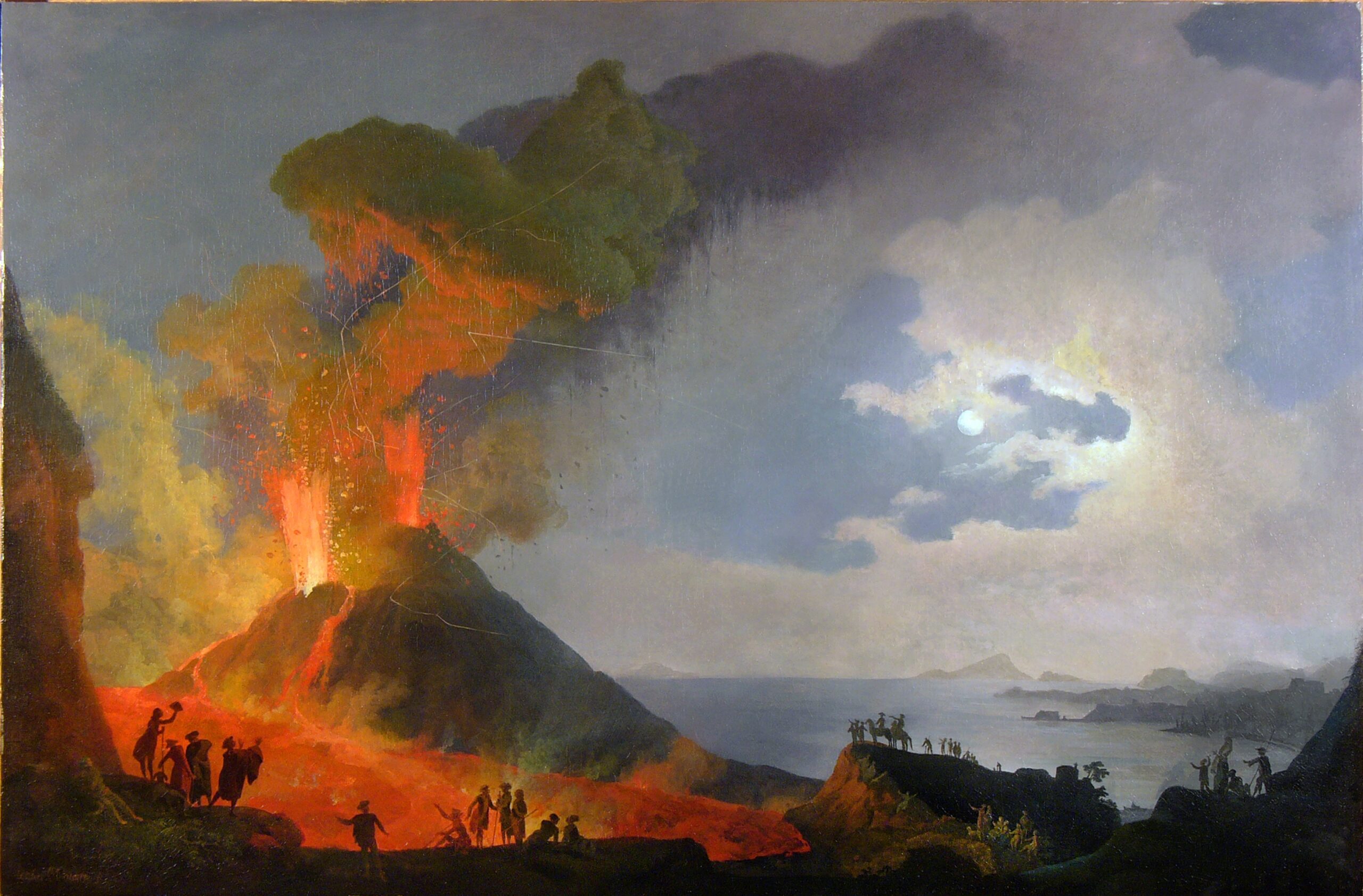 113_REBEL_Volaire-Eruzione-del-Vesuvio Musei di Intesa Sanpaolo, dipinto con vulcano in eruzione nella mostra Napoli al tempo di Napoleone. Rebell e la luce del golfo alle Gallerie d’Italia a Napoli