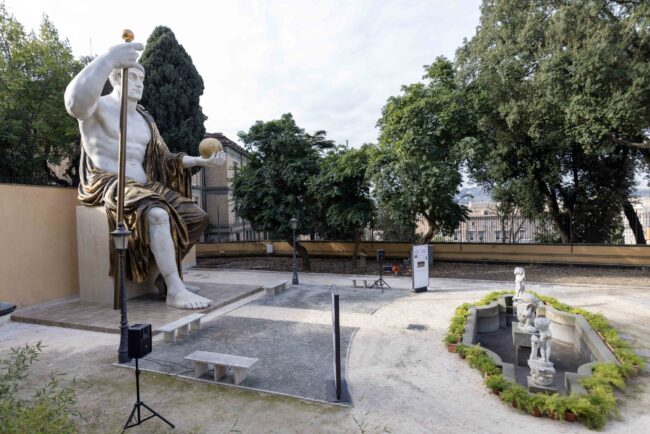 12Colosso-di-Costantino Il Colosso di Costantino nel giardino di Villa Caffarelli ai Musei Capitolini
