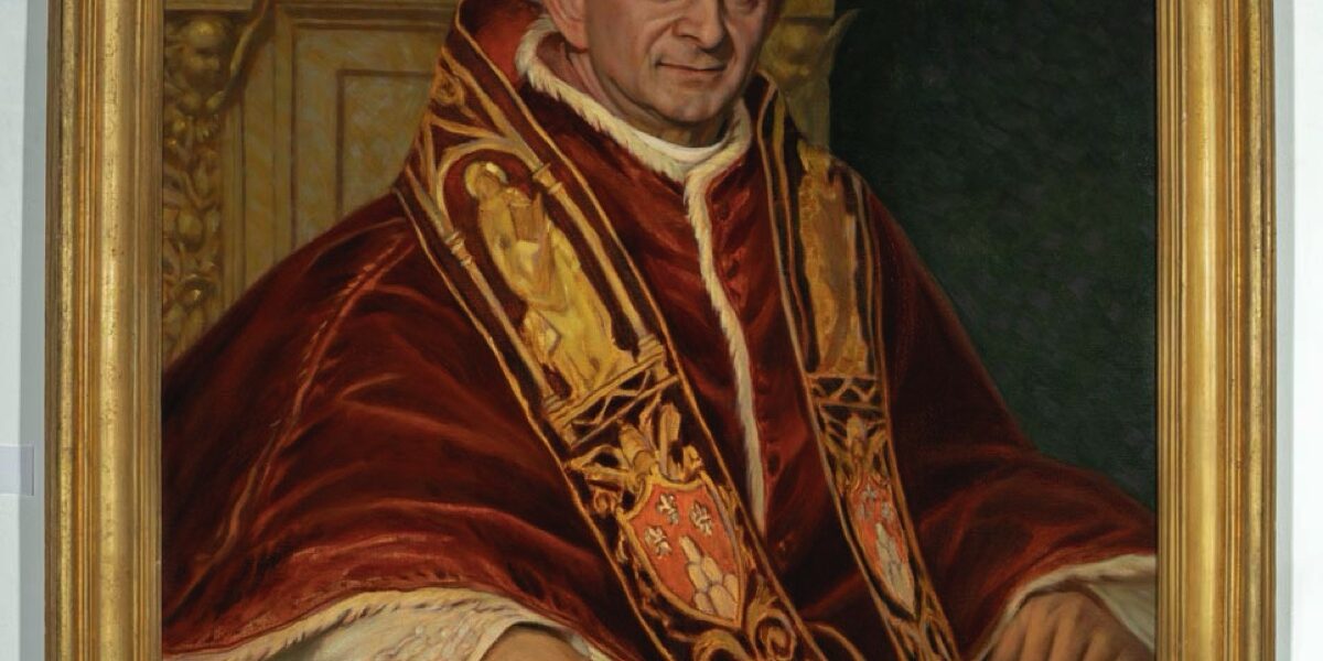 Francesco Bencivenga, RITRATTO DI PAOLO VI, XX secolo, Olio su tela, 110 x 143 cm. Ph BAMS RODELLA