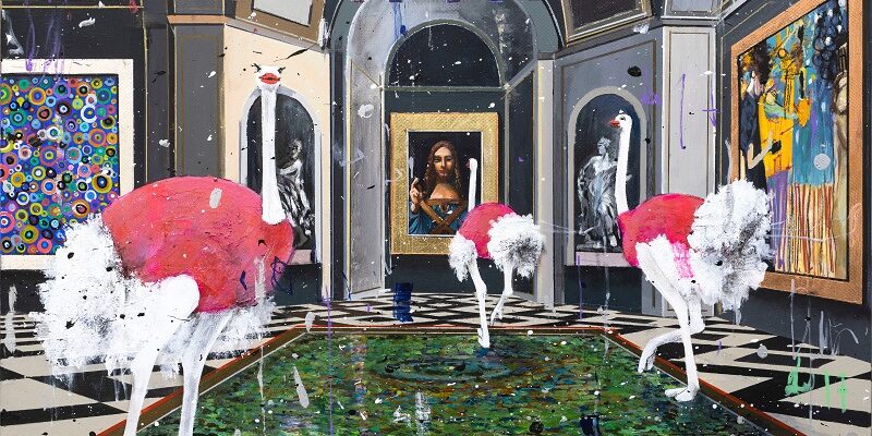 Angelo Accardi, Misplaced, tecnica mista su tela, dimensioni 50 x 70 cm
