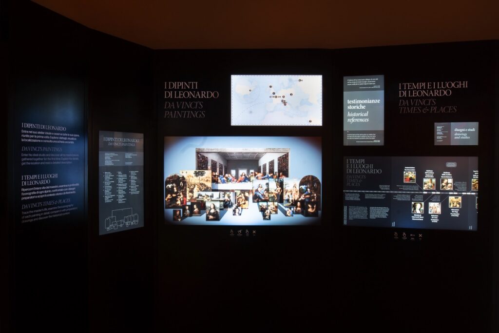 Al Museo Leonardo3 la parete interattiva “I Dipinti di Leonardo”