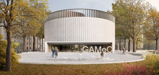 Rendering nuova GAMeC di Bergamo