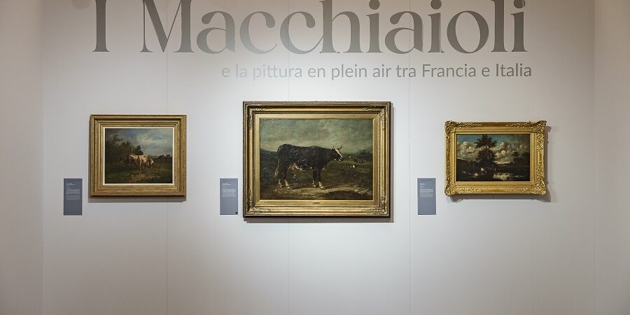 Allestimento mostra sui Macchiaioli al Mastio della Cittadella di Torino