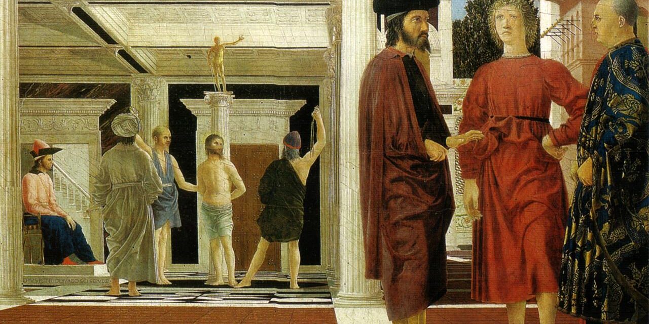 Museo Italia - Piero della Francesca, Flagellazione di Cristo - 1450