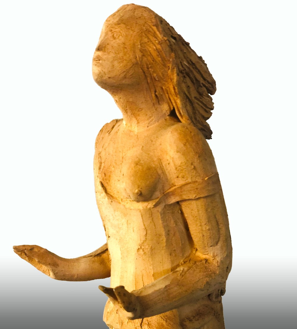 Ofelia, scultura in terra refrattaria di Arturo Martini