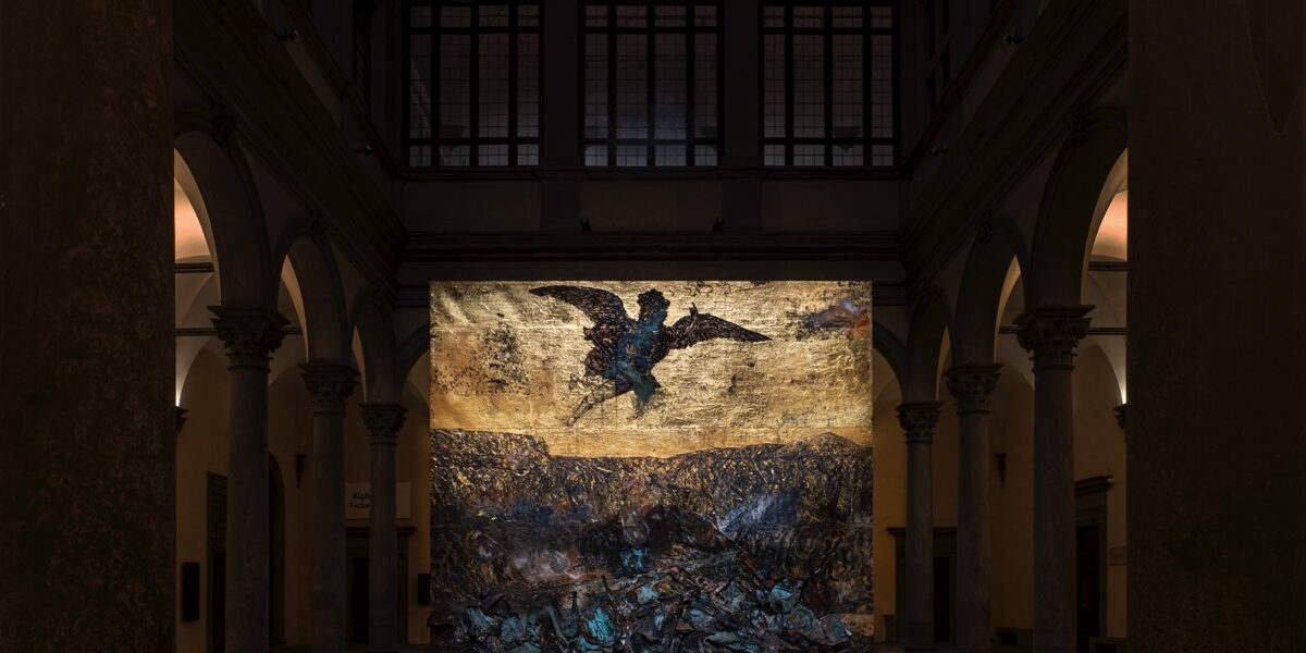 angeli-caduti “Anselm Kiefer. Angeli caduti”, Palazzo Strozzi, Firenze, 2024. Photo Ela Bialkowska, OKNO Studio Ⓒ Anselm Kiefer.