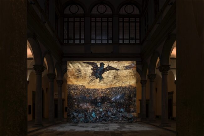 angeli-caduti “Anselm Kiefer. Angeli caduti”, Palazzo Strozzi, Firenze, 2024. Photo Ela Bialkowska, OKNO Studio Ⓒ Anselm Kiefer.