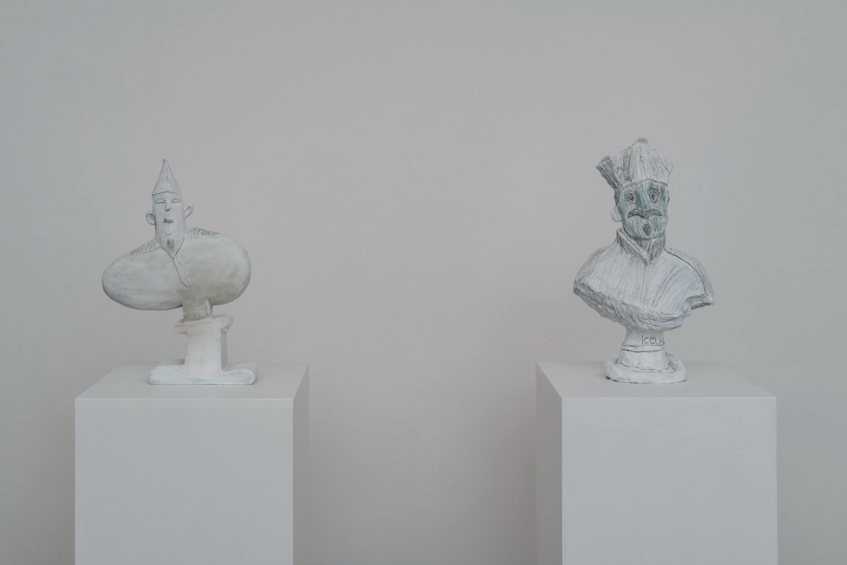 Vedmazzei, Early Works (Scipione Borghese), 2021 Pencils on oxidized bronze 44,3x31x7 cm 49x28x11 cm Ph. Giorgio Benni