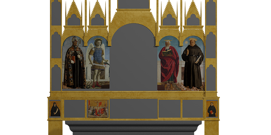 Ricostruzione del Polittico agostiniano di Piero della Francesca