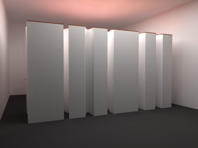 04_PadAzerbaigian2024_Rashad-Alakbarov Rashad Alakbarov I Am Here, 2024 Tecnica mista (pareti bianche, tappeti, specchio) Mixed technique (white walls, carpets, mirror) 370 x 270 x 270 cm Image courtesy of Rashad Alakbarov