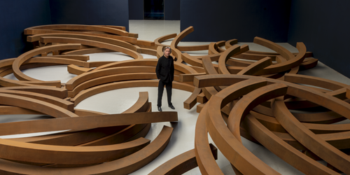 Portrait of the artist Photo: Jerome Cavaliere ©Bernar Venet, ADAGP Paris, 2024