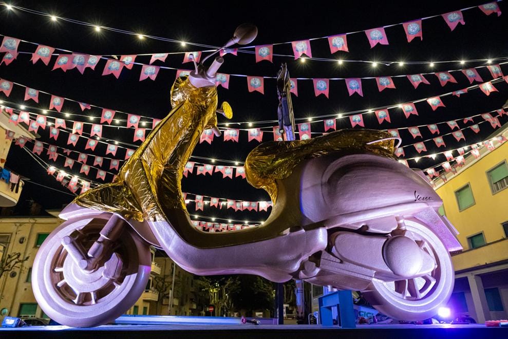 Vespa World Days, la Vespa di Nico Lopez Bruchi credit FB Comune Pontedera