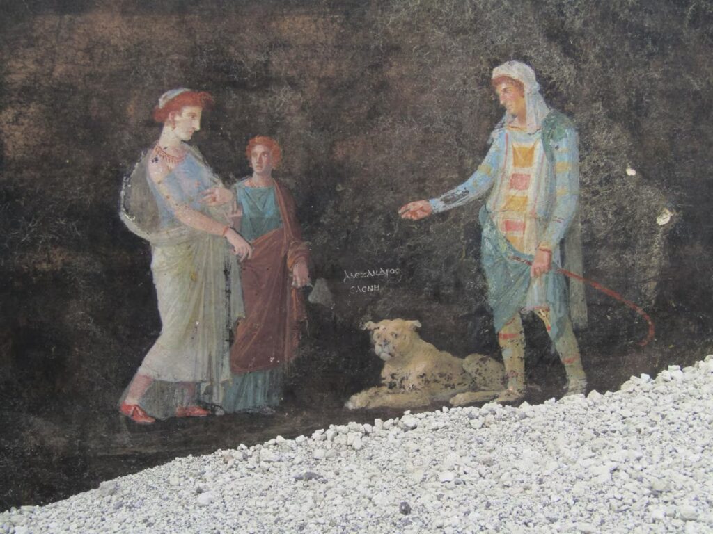 Pompei, scoperto un salone da banchetto con affreschi sulla guerra di Troia