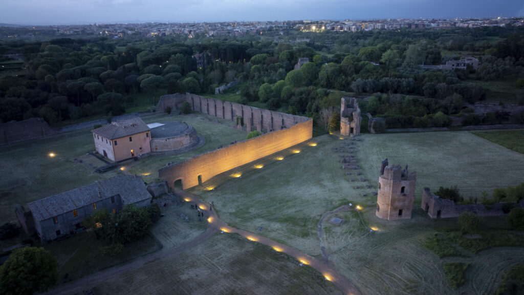 Villa di Massenzio, inaugurata la nuova illuminazione