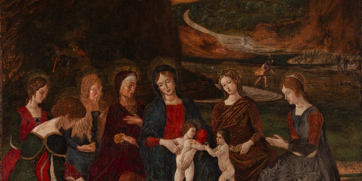 Madonna col Bambino, San Giovannino e sei sante. Photo Matteo De Fina