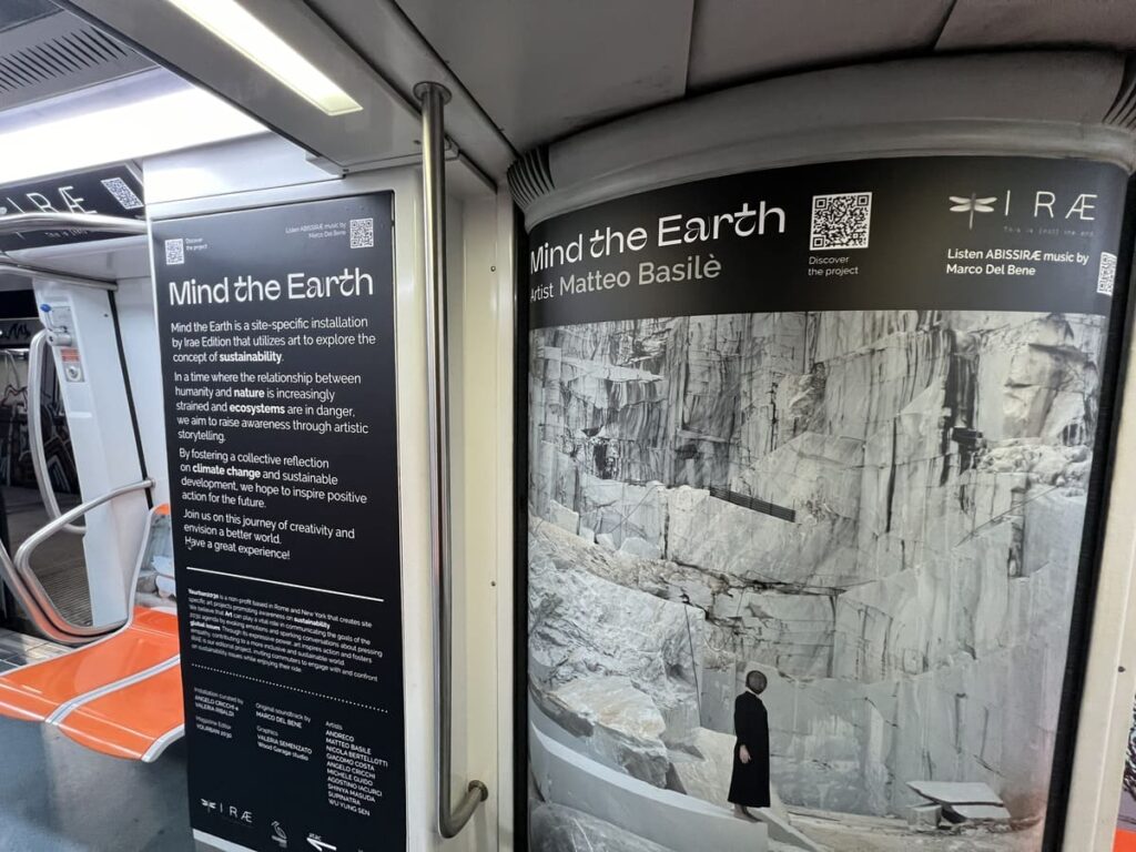 “Mind The Earth”: l’arte nella Metro A di Roma per riflettere sull’ambiente