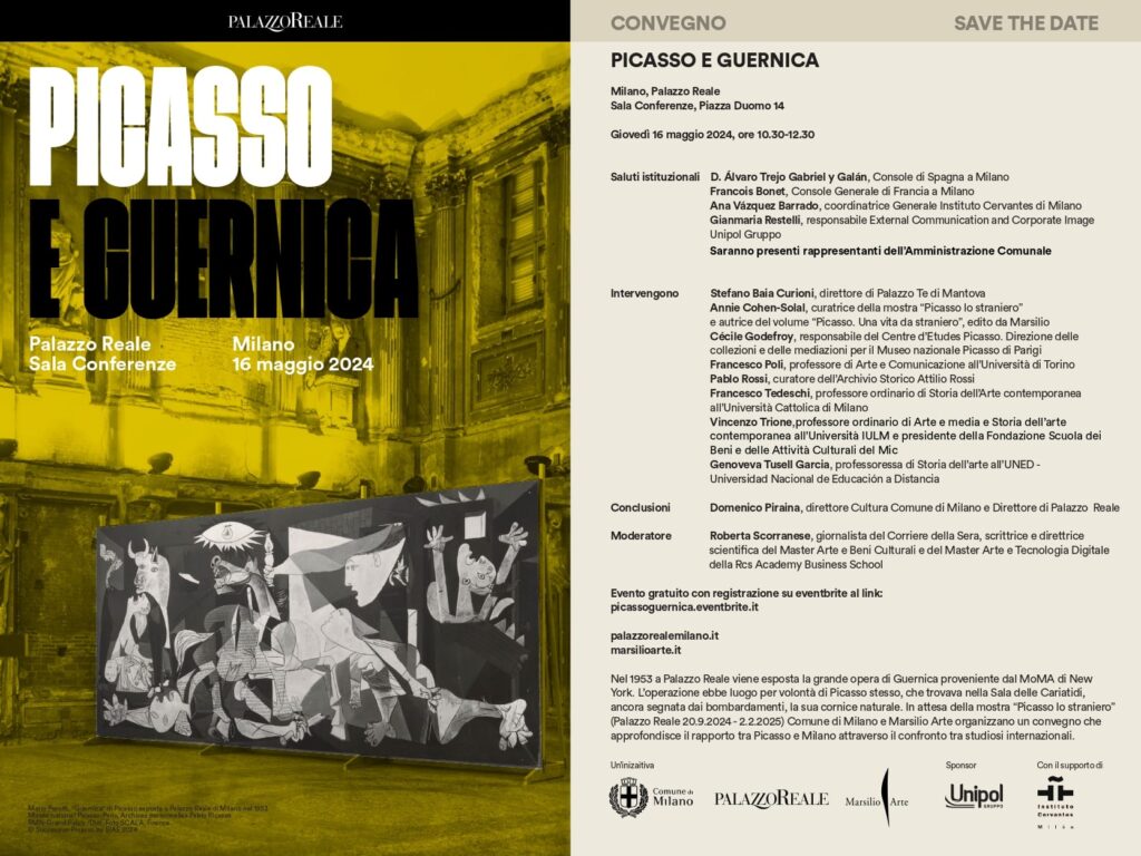 A Palazzo Reale di Milano 3 appuntamenti dedicati a Picasso e Guernica