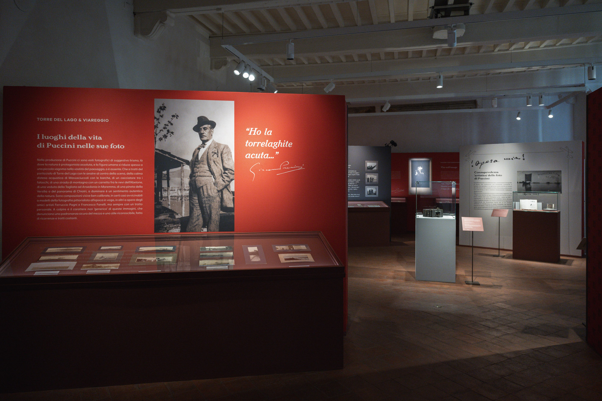 Allestimento mostra Puccini © Fondazione Ragghianti