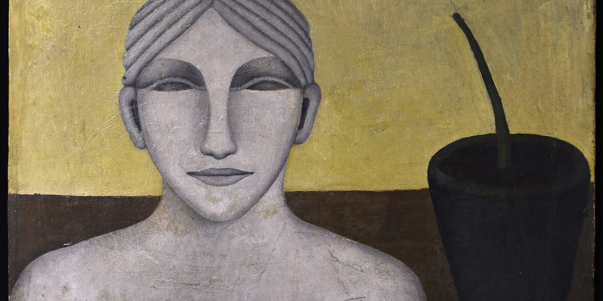 Maria Grandinetti Mancuso, Astrazione di natura morta, ante 1930, olio su tela, cm 53x61,8. Roma, Collezione F. Lombardi