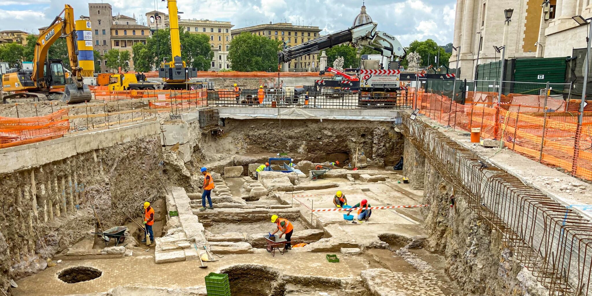 Scavi di Piazza Pia a Roma foto © Ministero della Cultura
