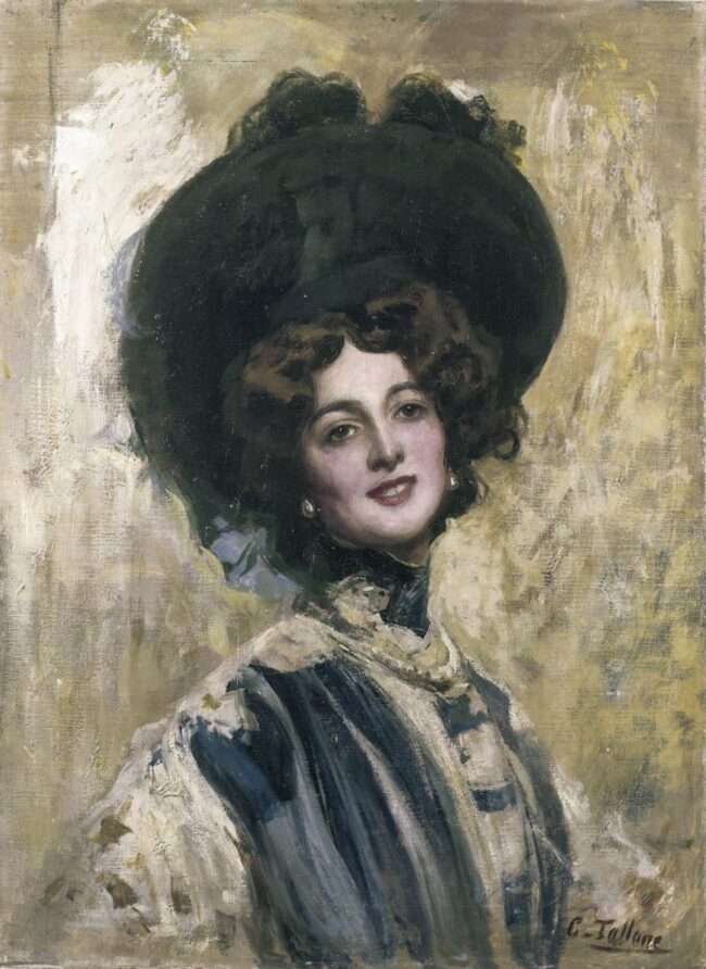 TALLONE-CAMPARI Cesare Tallone, Ritratto di Lina Cavalieri, 1905 circa, Olio su tela, Milano, Archivio Galleria Campari