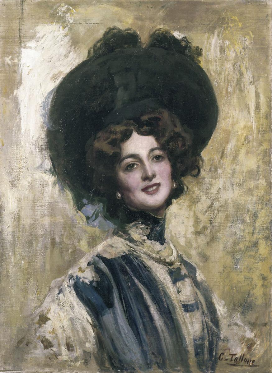 TALLONE-CAMPARI Cesare Tallone, Ritratto di Lina Cavalieri, 1905 circa, Olio su tela, Milano, Archivio Galleria Campari