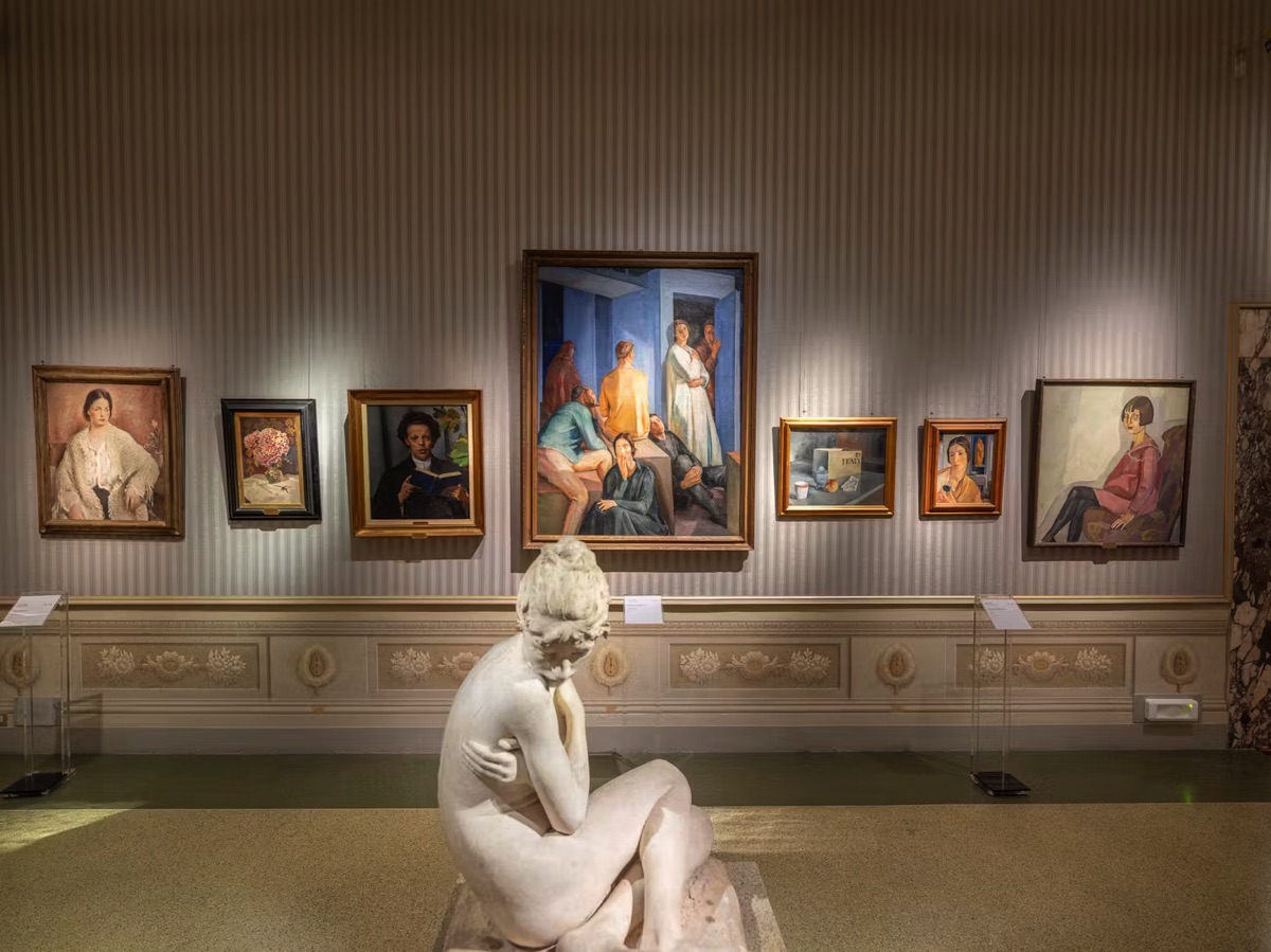 Una delle sale della Gam di Palazzo Pitti visitabili nella mostra virtuale per il suo centenario ©Uffizi