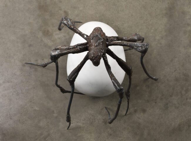 Louise Bourgeois, SPIDER, 2000, Steel and marble, 52.1 x 44.5 x 53.3 cm, Photo: Christopher Burke, © The Easton Foundation/Licensed by S.I.A.E., Italy and VAGA at Artists Rights Society (ARS), NY