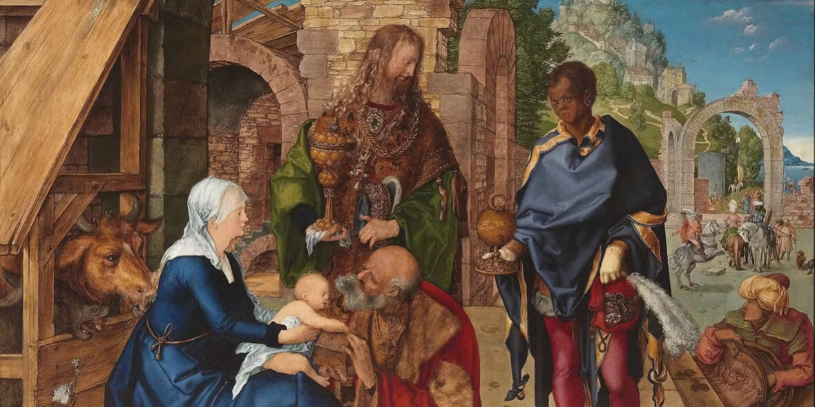 particolare-A.-Durer-Adorazione-dei-Magi-Firenze-Galleria-degli-Uffizi Albrecht Dürer, Adorazione dei Magi, particolare, Firenze, Galleria degli Uffizi