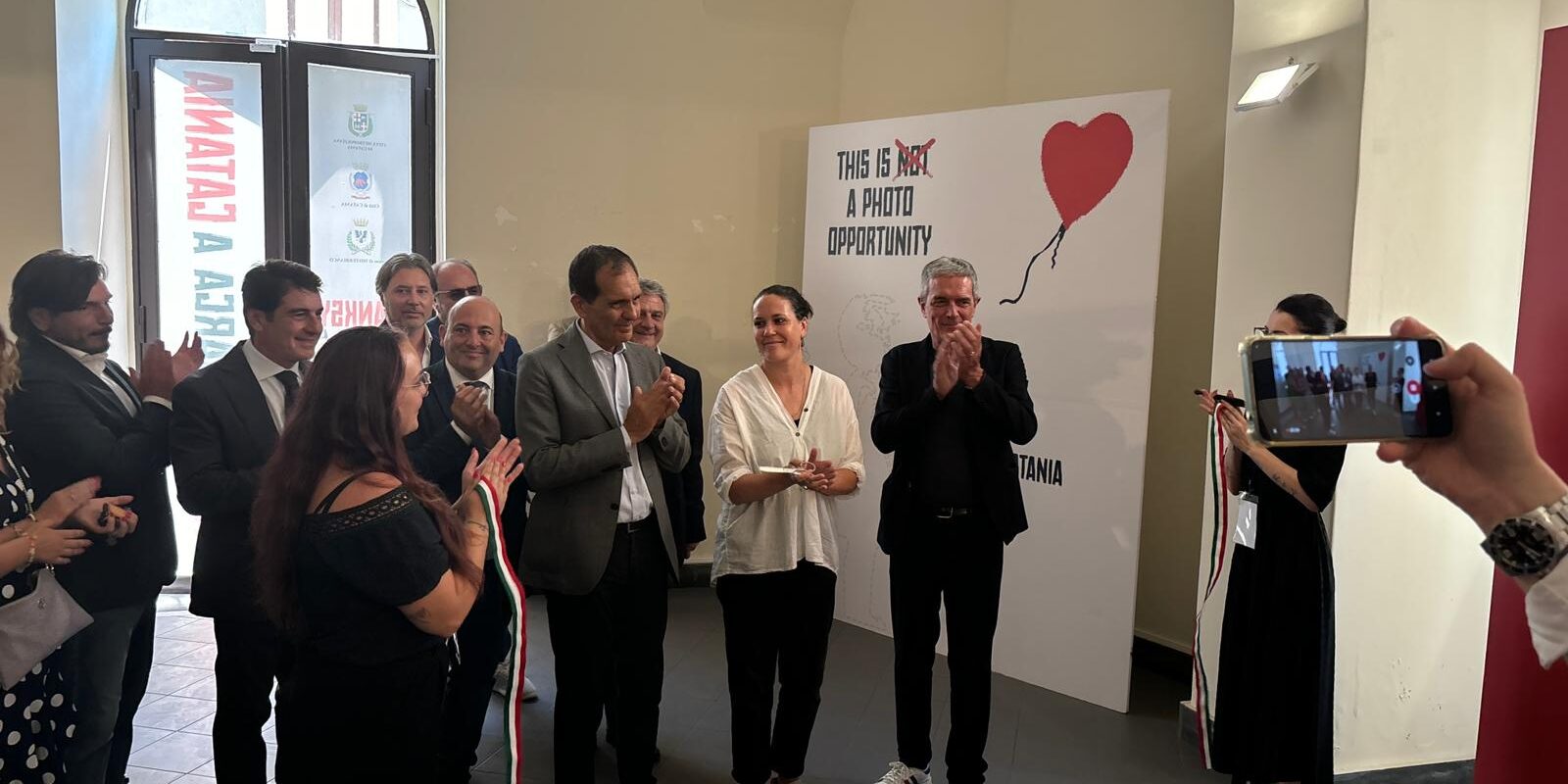 Inaugurazione della mostra Banksy sbarca a Catania