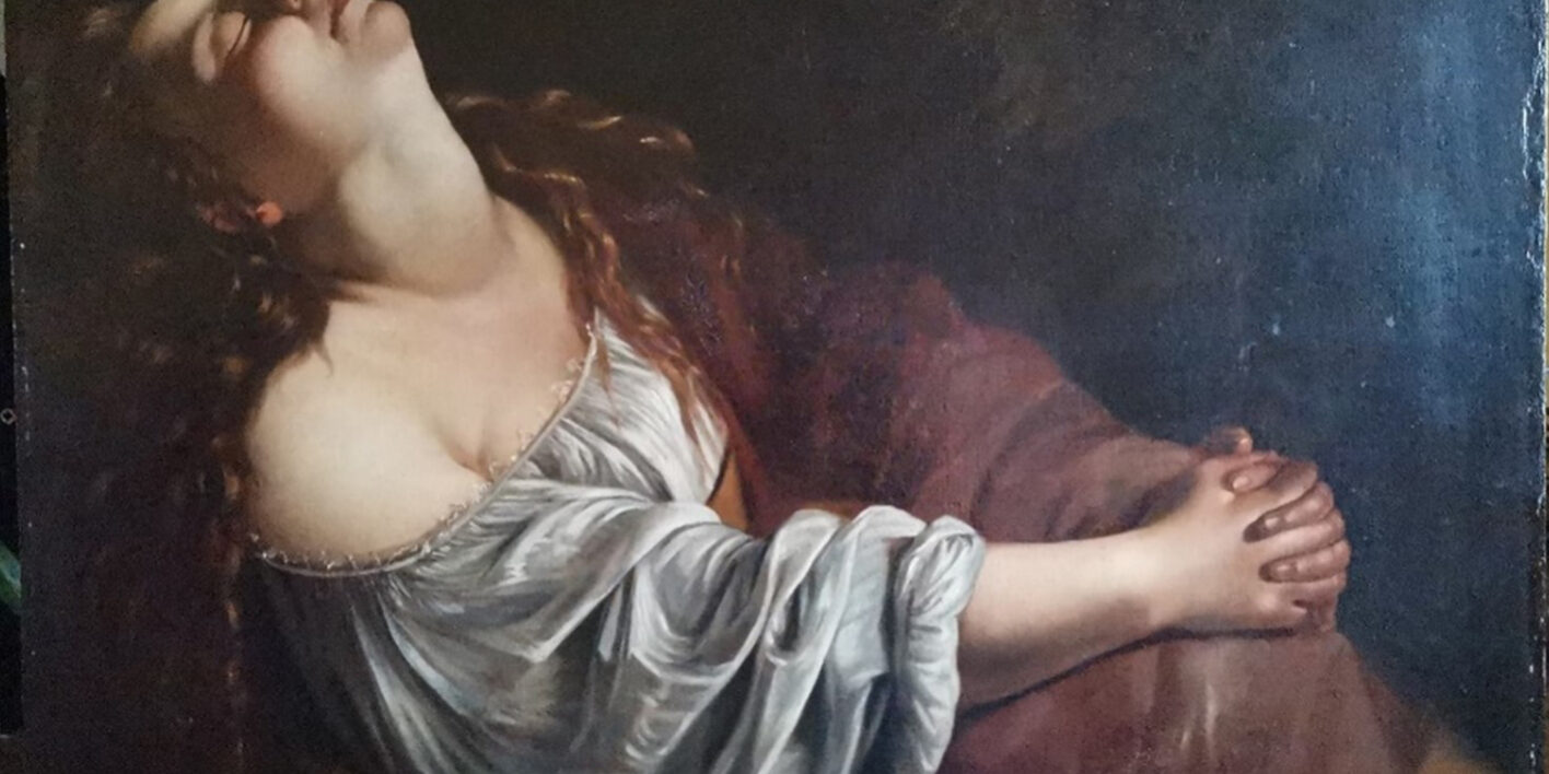 Maddalena in estasi, olio su tela, 83,5x110 cm - attribuito ad Artemisia Gentileschi