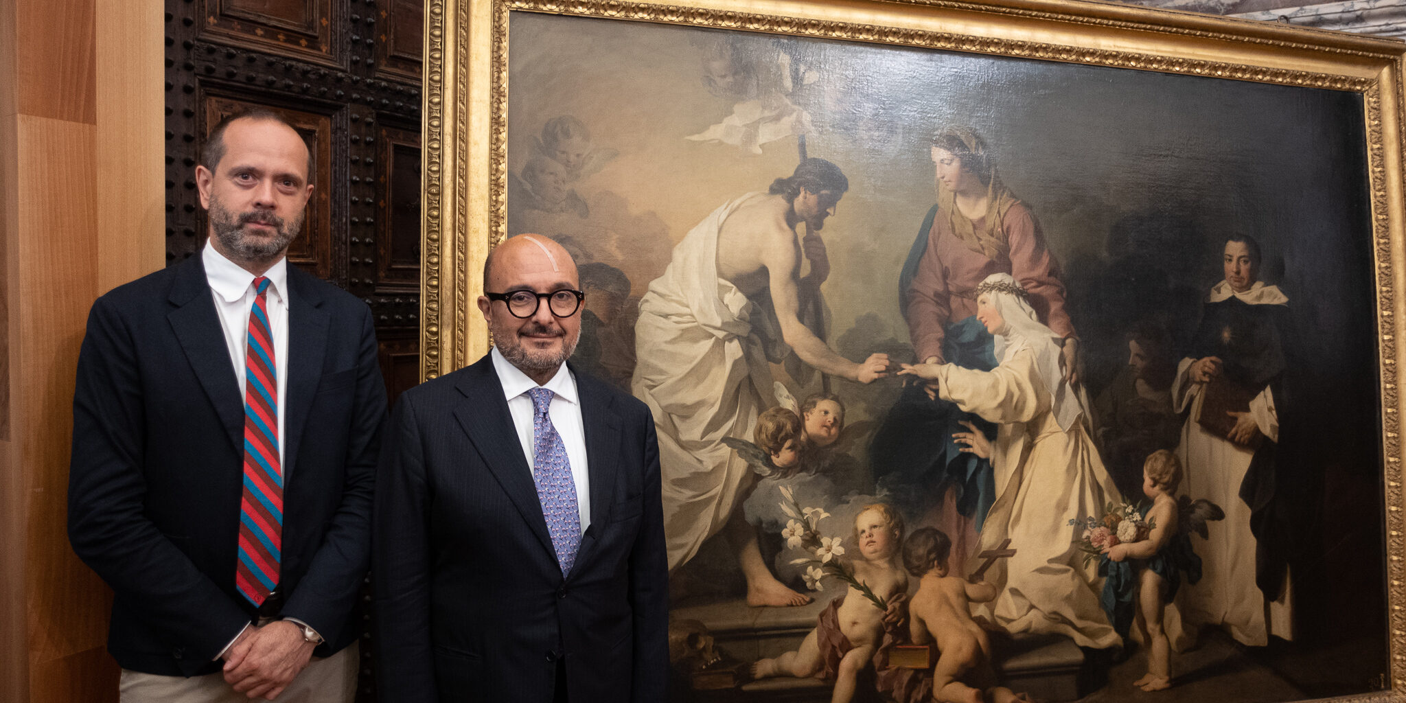 Il ministro Sangiuliano agli Uffizi con il direttore Simone Verde ©Uffizi
