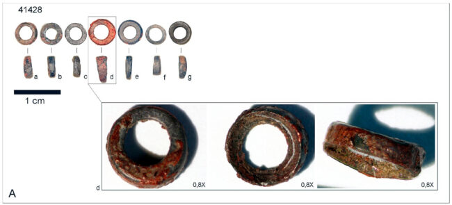 Il pigmento rosso cinabro scoperto nel sito archeologico de La Marmotta ©Università di Pisa