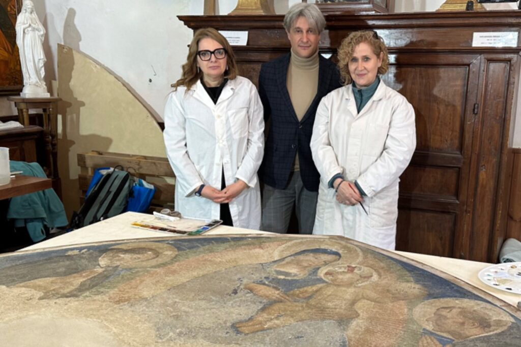 Restaurata la Lunetta di Beato Angelico a Cortona