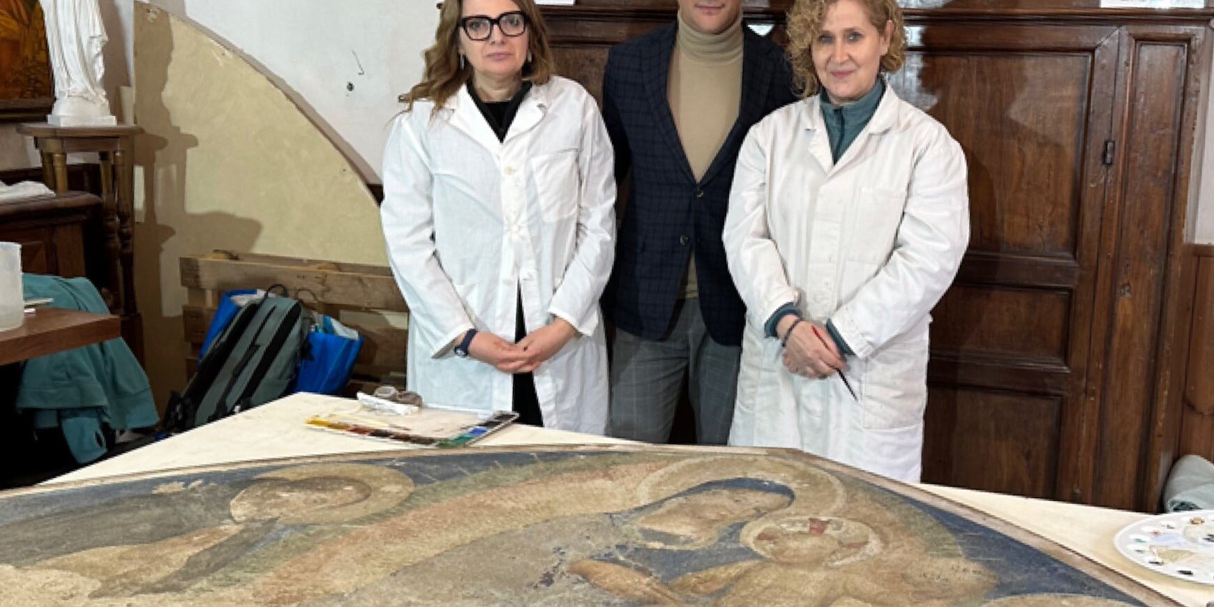 Il restauro della Lunetta di Beato Angelico a Cortona - Courtesy Comune di Cortona