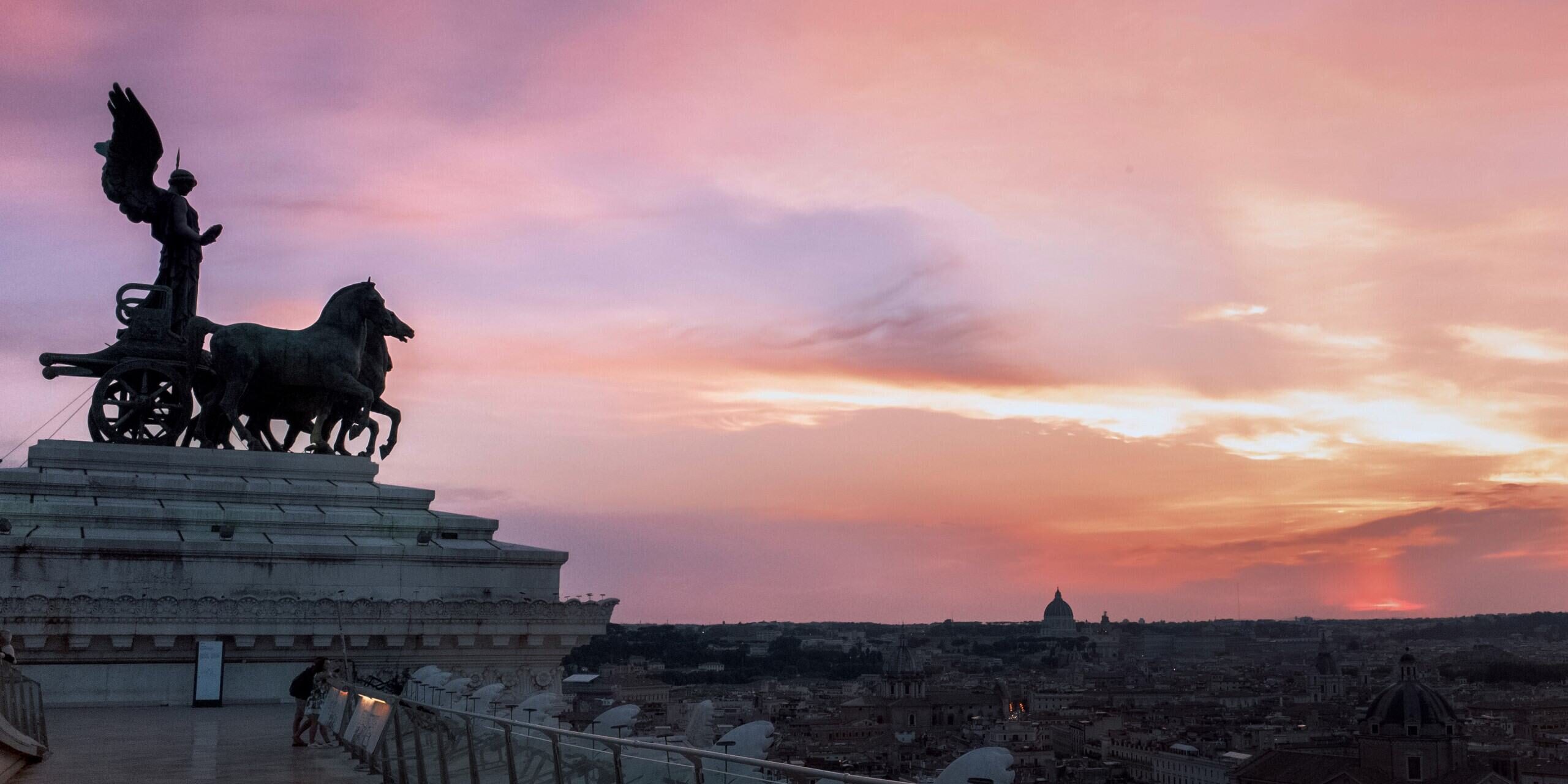 La Terrazza del Vittoriano con vista su Roma Courtesy 'Istituto VIVE-Vittoriano e Palazzo Venezia