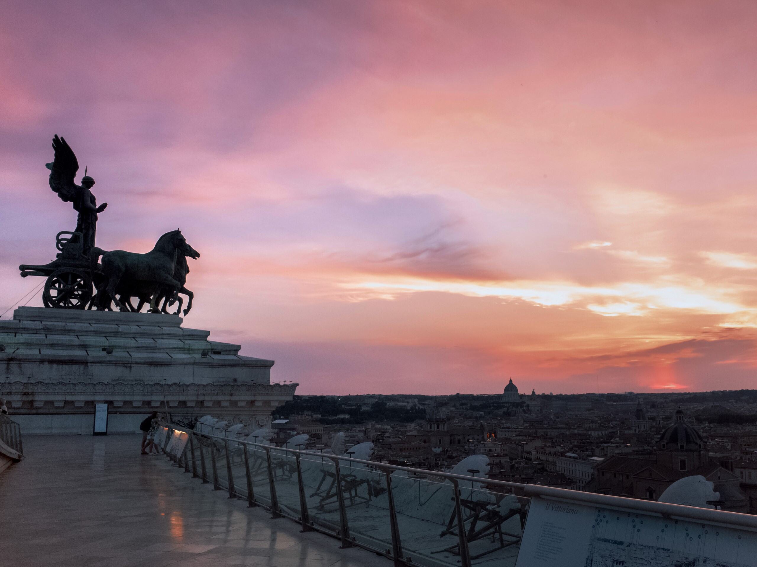 La Terrazza del Vittoriano con vista su Roma Courtesy 'Istituto VIVE-Vittoriano e Palazzo Venezia